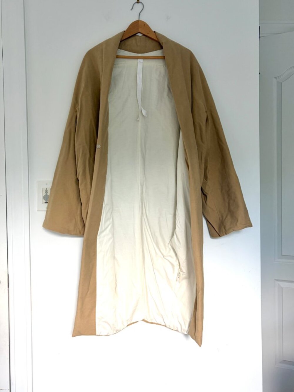 Vintage 90s Angelo Figus Padded Cotton Coat Womens 38 - Picture 15 of 16